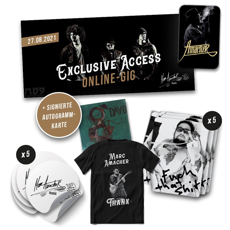 Kühlschrank-Magnet10x Sticker Autogrammkarte Exclusive Access Online-Gig Limitiertes T-Shirt CD 8 Days