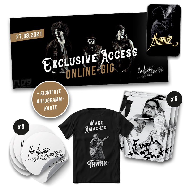 Kühlschrank-Magnet10x Sticker Autogrammkarte Exclusive Access Online-Gig Limitiertes T-Shirt-